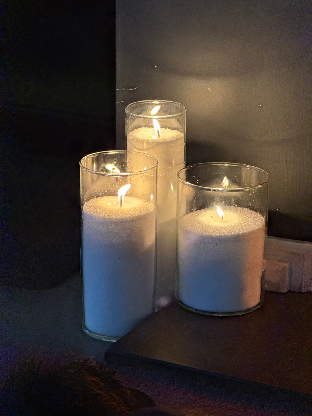 Customer photo review of Candle Sand 3kg/6.6 lb Bucket + 75 Wicks by Candlera®
