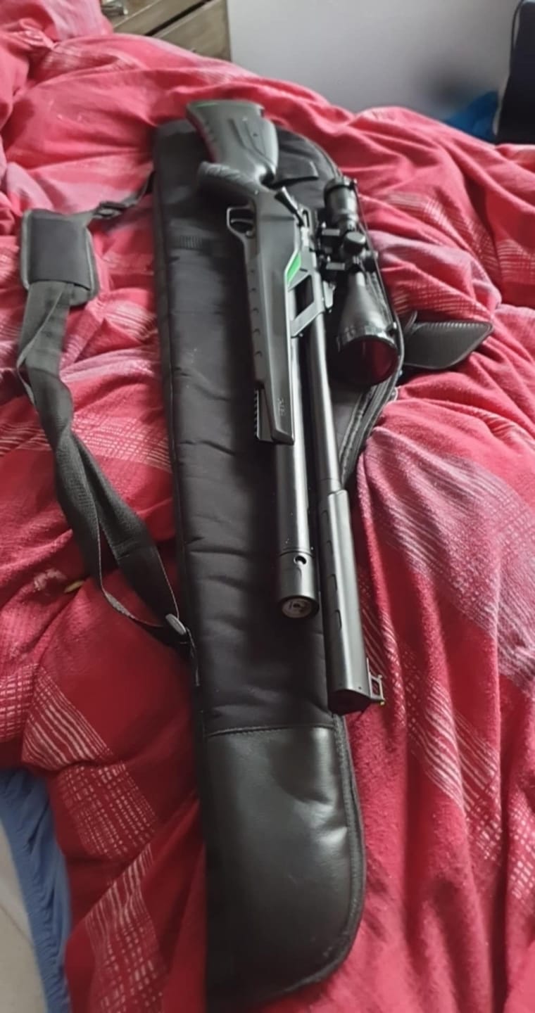 Customer photo review of Remington T-Rex PCP Air Rifle Combo (Black)