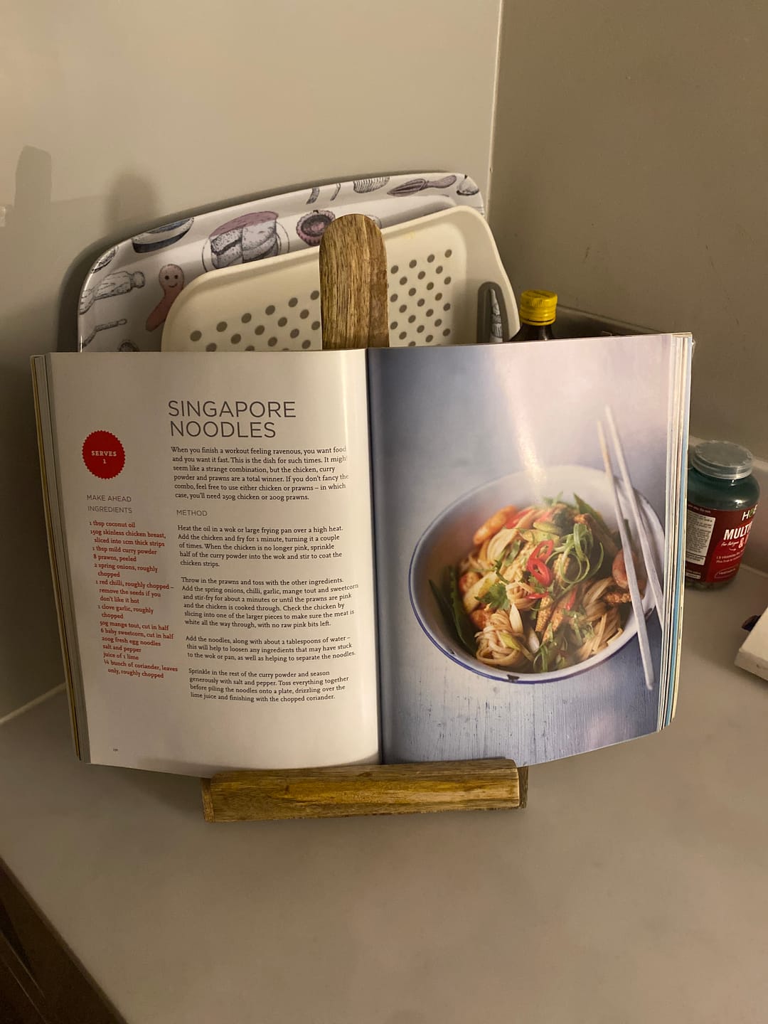 Customer photo review of Rustic Recipe Book Stand