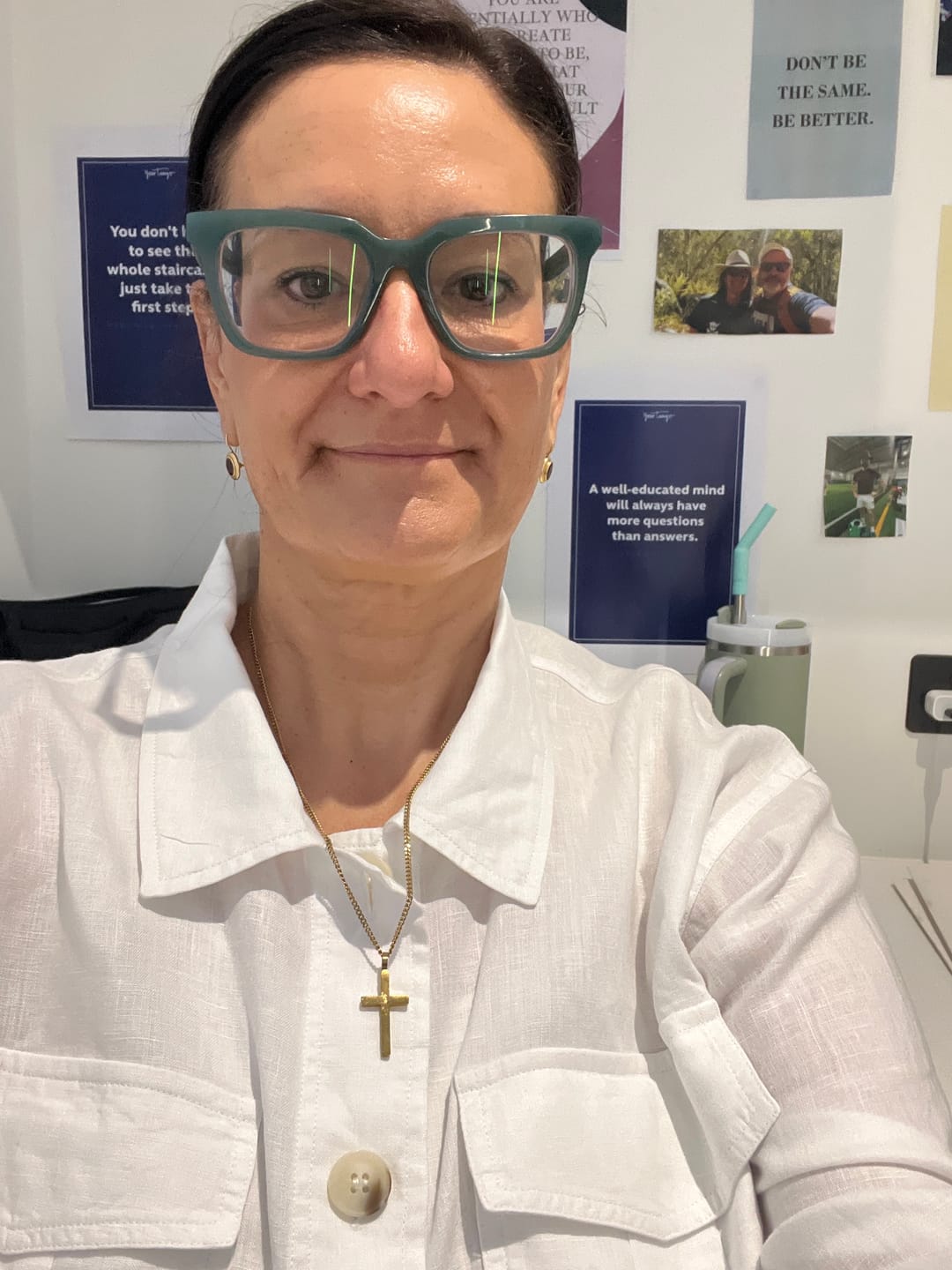 Customer photo review of Classic Cross & Curb Chain
