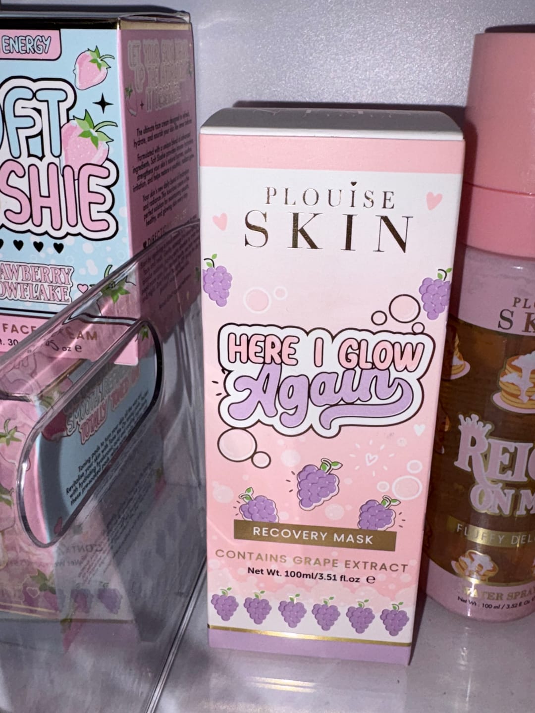 Customer photo review of P.Louise Here I Glow Again Recovery Mask