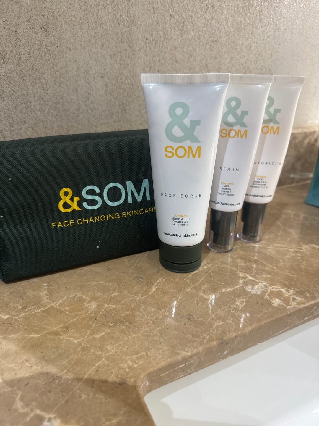 Customer photo review of The Men's Skincare Set