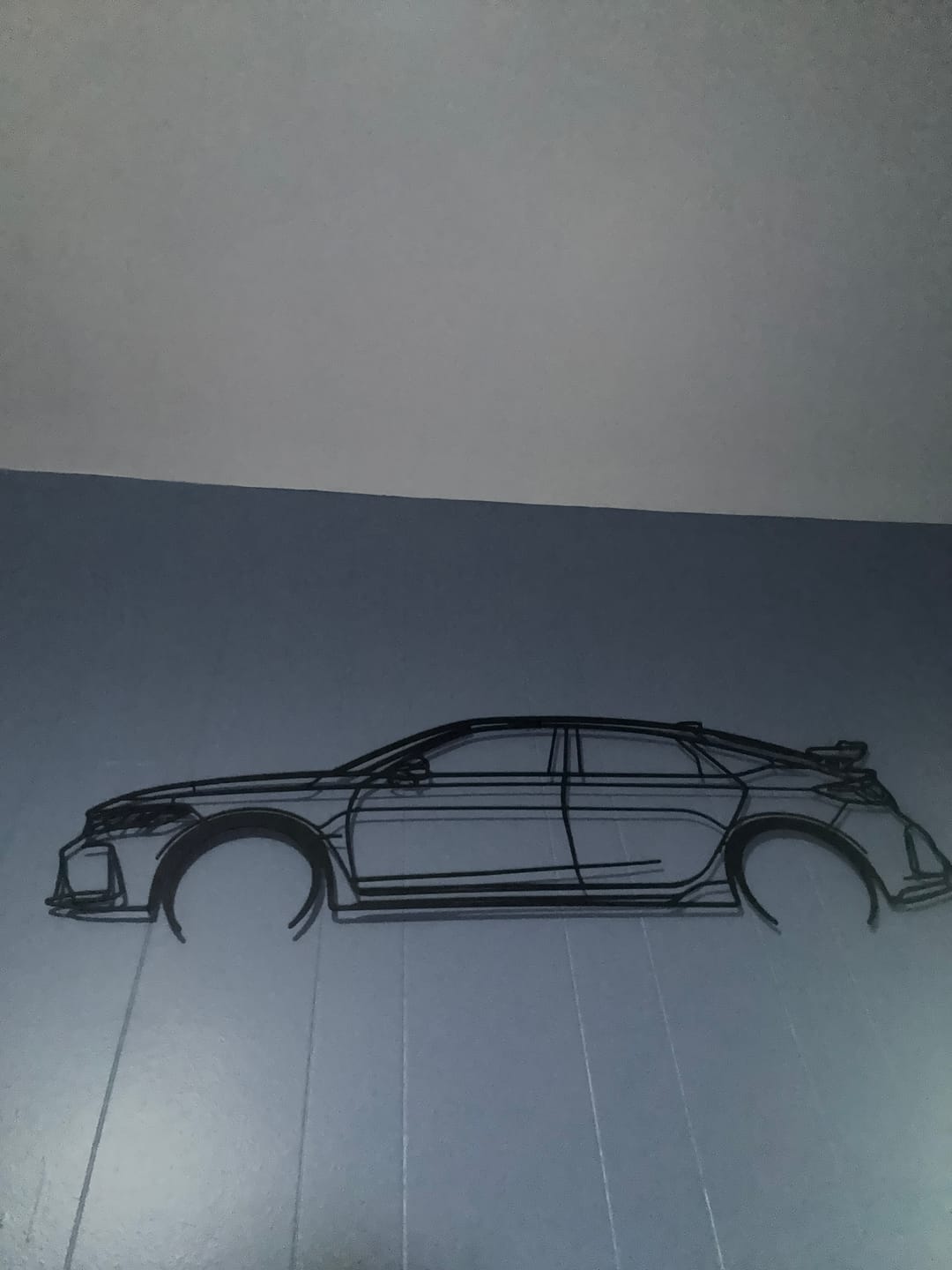 Customer photo review of Civic Type R FL5 2023 Detailed Silhouette Metal Wall Art