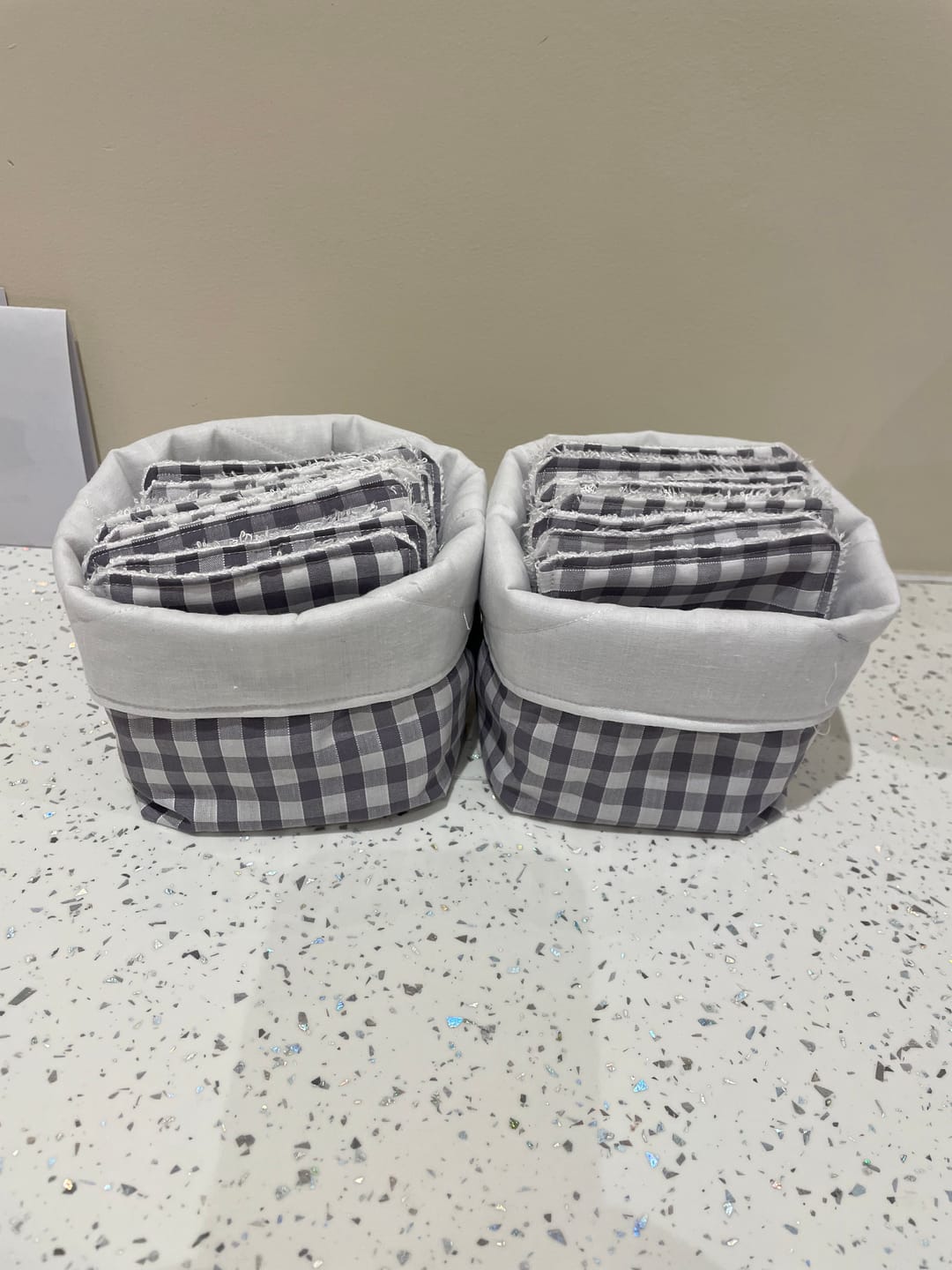 Customer photo review of 1/4 inch Gingham Polycotton Fabric