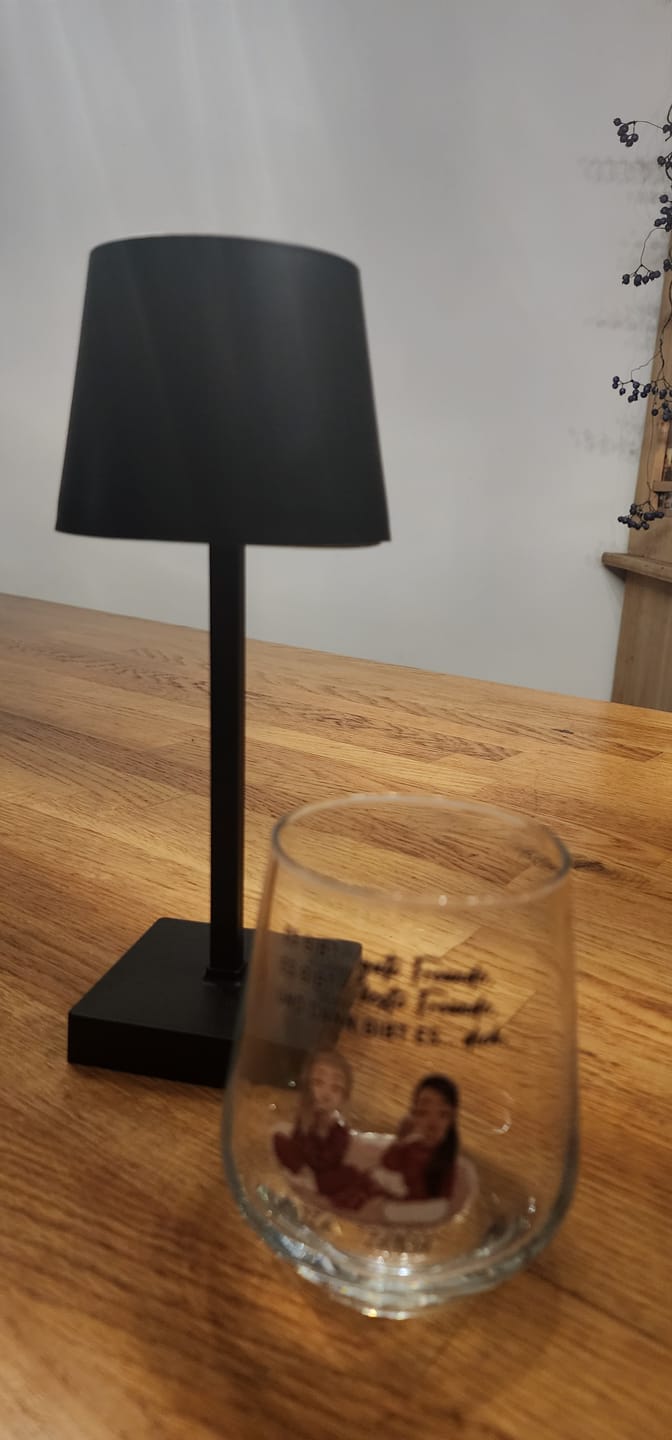 Customer photo review of Herzensmenschen - Personalisierter Glasbecher
