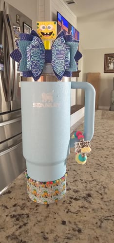 Customer photo review of LED Light Up Sponge Dude Straw Topper