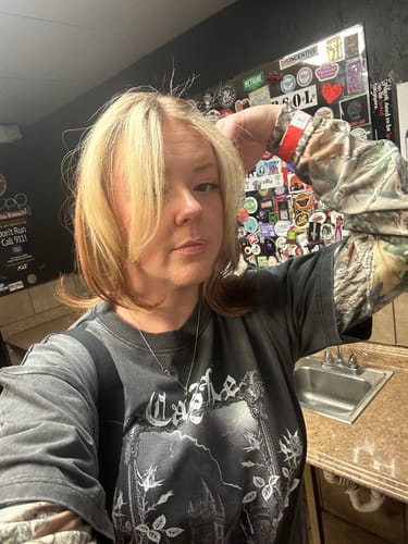 Customer photo review of Castle Daddy Layered Oversized Long Sleeve