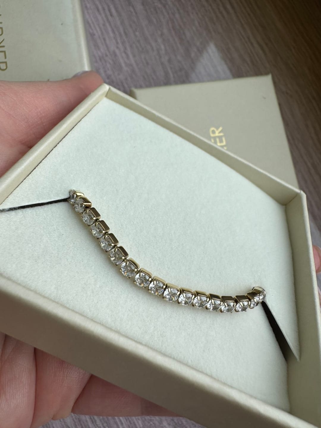 Customer photo review of Ava Gold Bracelet