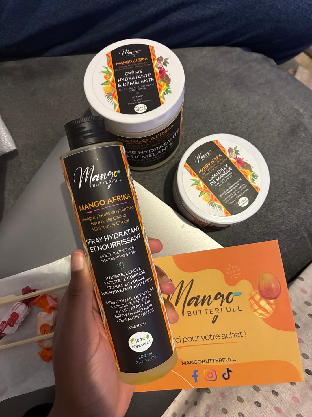 Customer photo review of Crème hydratante et démêlante  2 en 1  - MANGO AFRIKA
