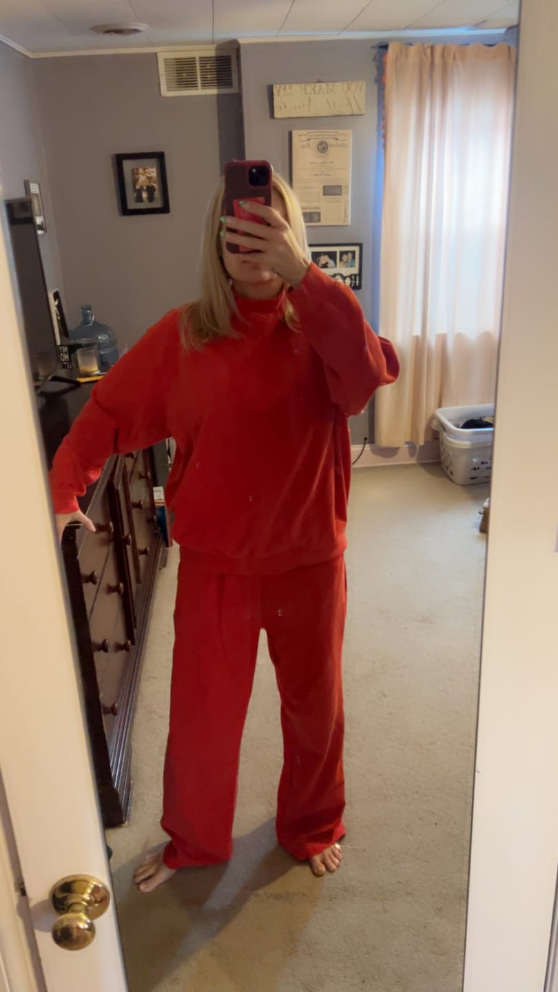 Customer photo review of Vintage Waffle Mockneck