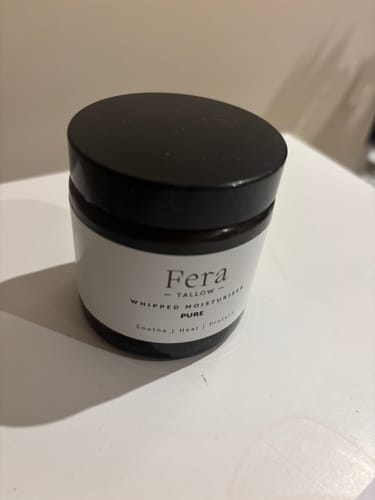 Customer photo review of Fera Tallow Pure Whipped Tallow - Grass-Fed Fragrance-Free Moisturiser