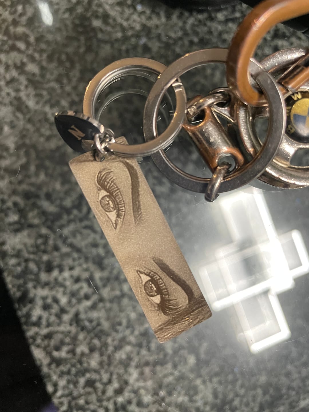 Customer photo review of Rückseitengravur