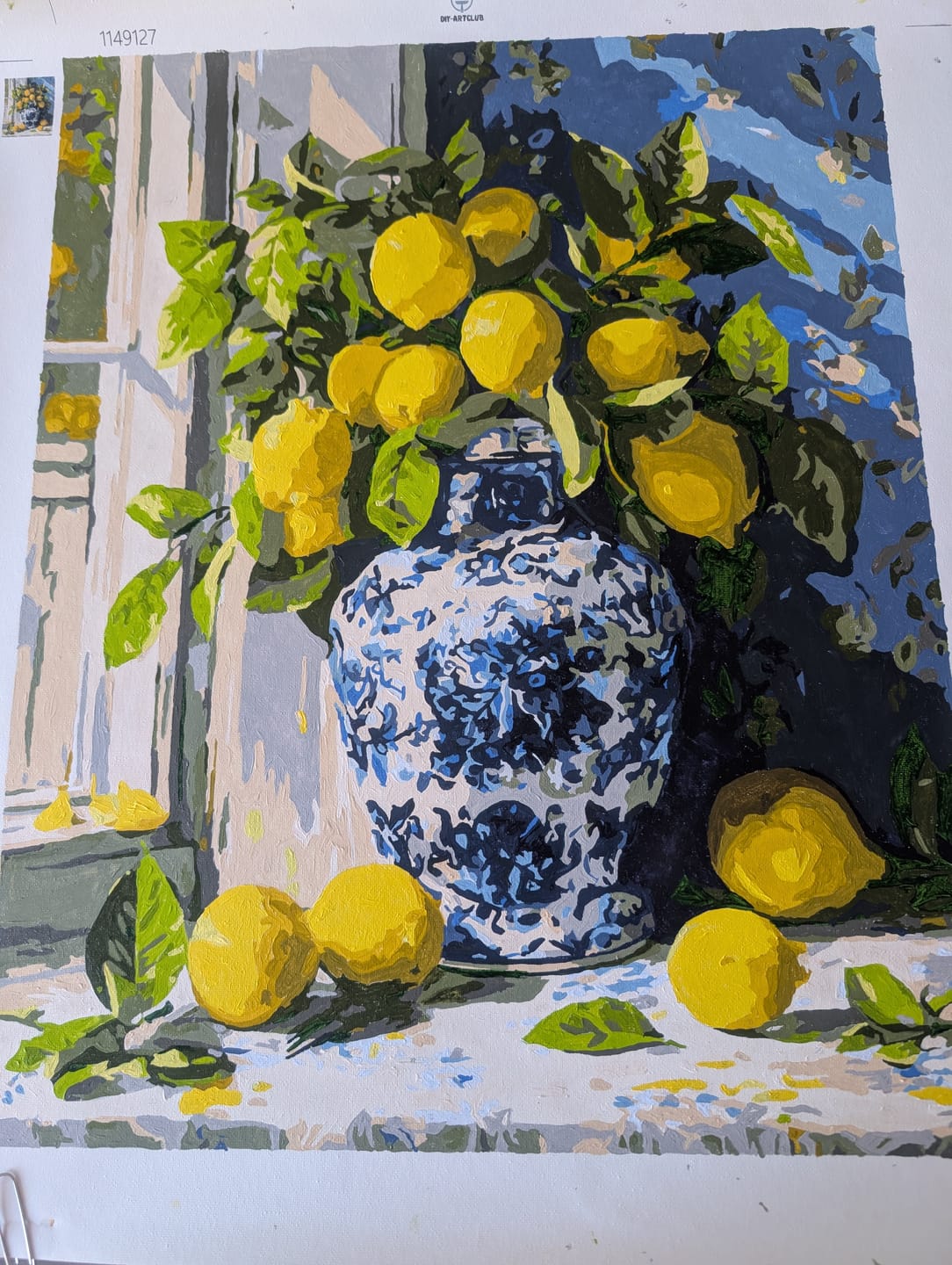 Customer photo review of Lemon bouquet | Paint by Number
