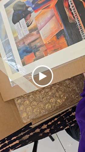 Customer video review of 11x17 Giclee Fine Art Prints