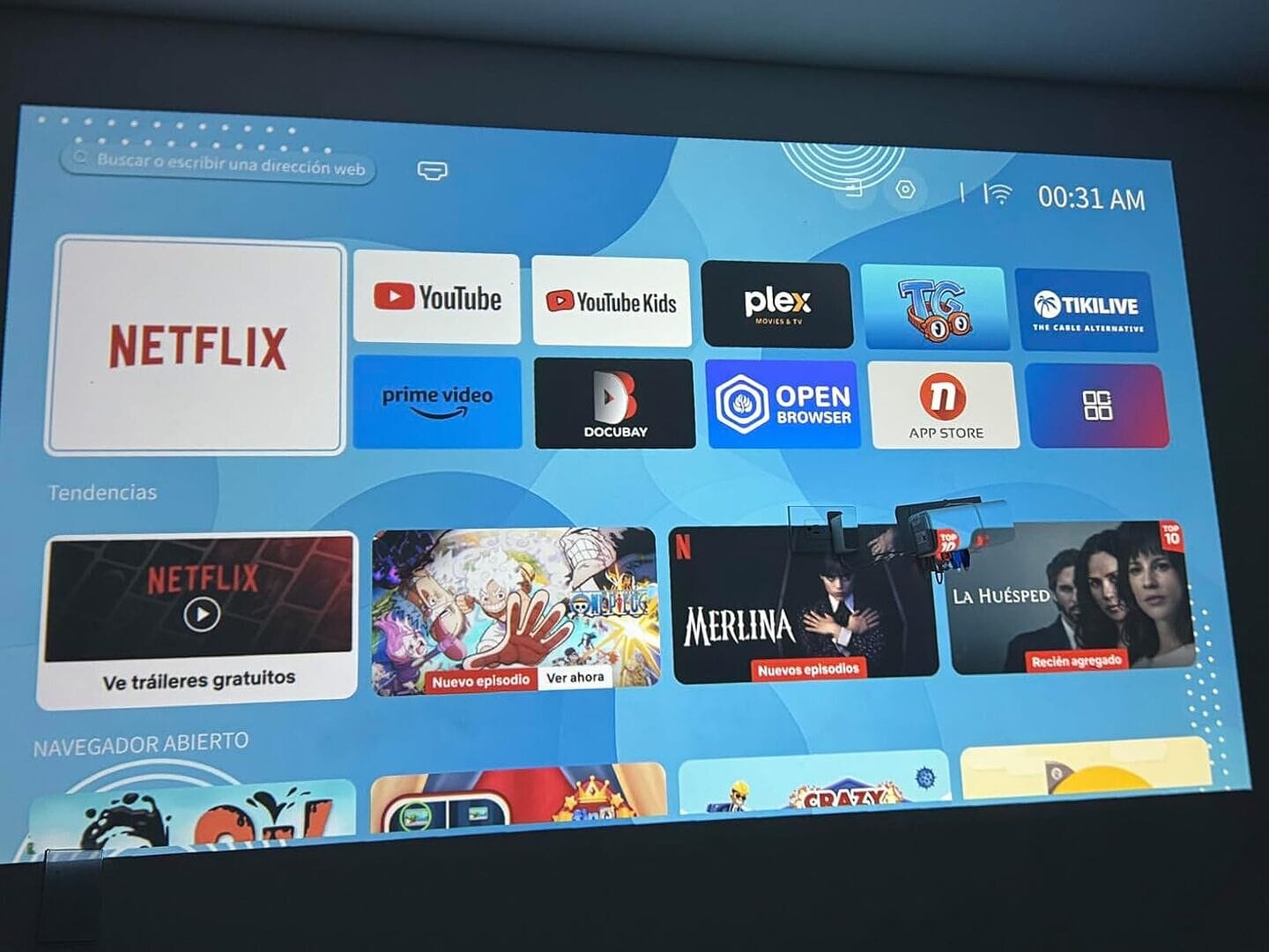 Customer photo review of Zoomly® Pro Max Smart Projector