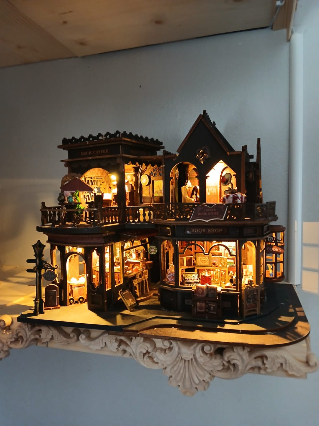 Customer photo review of Rokrgeek Letter Coffee DIY Miniature House