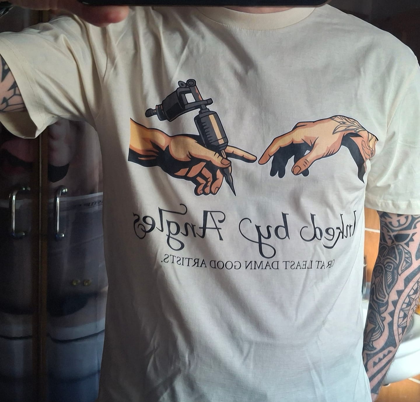 Customer photo review of Angles - Premium Shirt