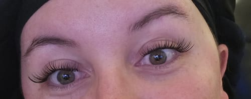 Customer photo review of Free printable LeCil lash Mapping guide.