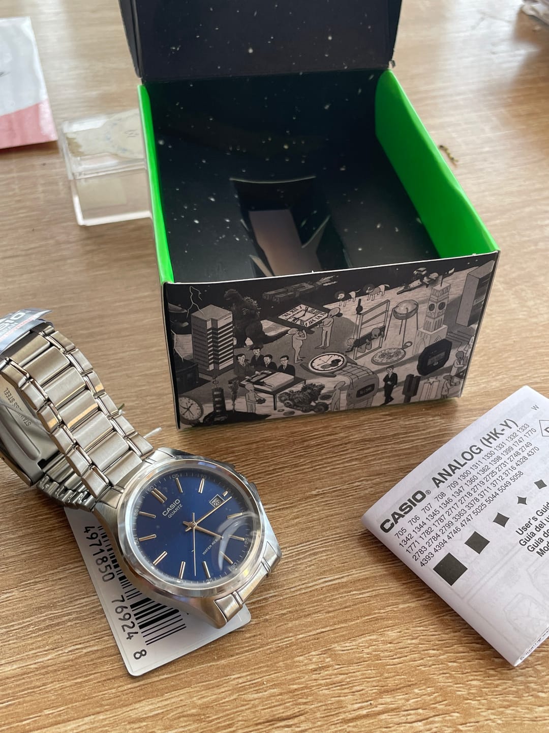 Customer photo review of Reloj Casio Análogo MTP-1183A-2A Azul Acero Inoxidable