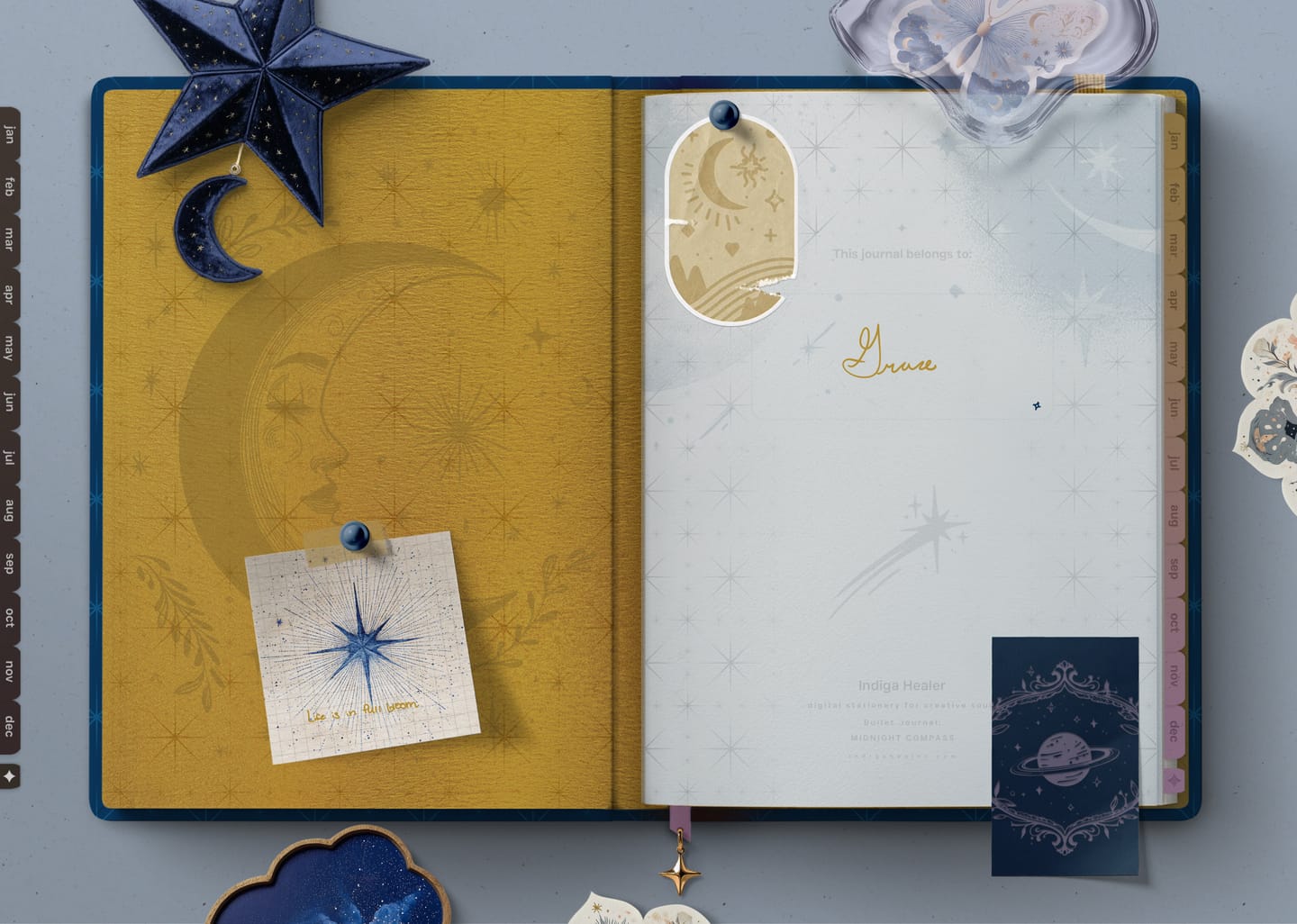 Customer photo review of Digital Bullet Journal - Midnight Compass
