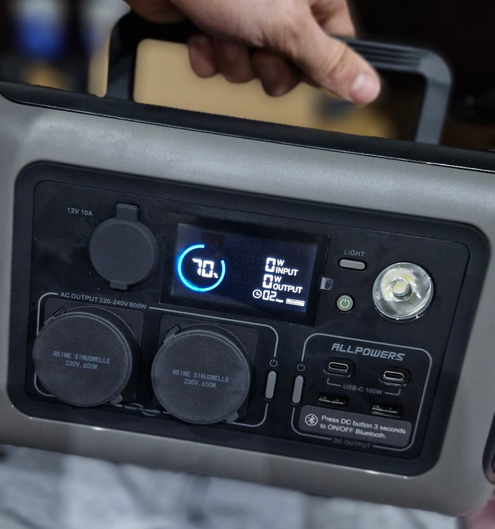 Customer photo review of ALLPOWERS R600 Portable Power Station 600W 299Wh LiFeP04 Battery
