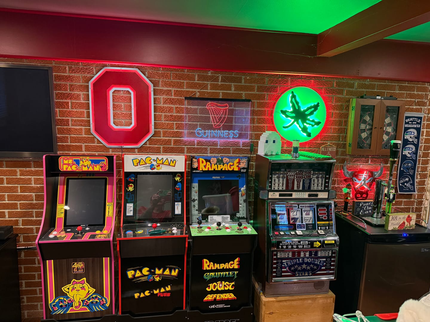Customer photo review of Ohio State Buckeyes Helmet Decal 3D Metal Wall Art
