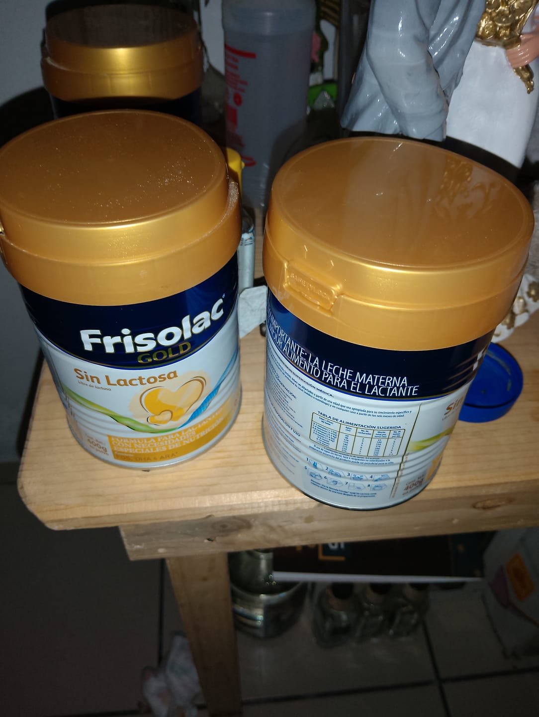 Customer photo review of Frisolac Gold Sin Lactosa (0 A 12 Meses) Pack C/ 800 Gr