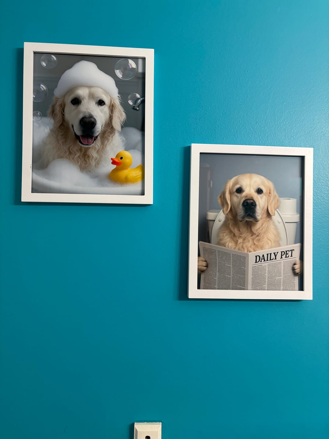 Customer photo review of Bathroom Bandit - Personalized Poster