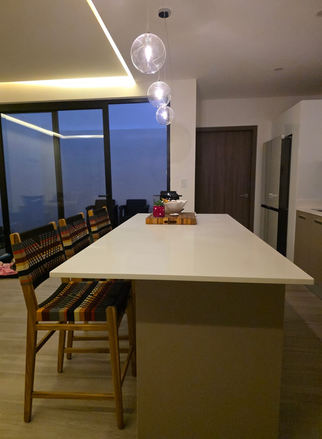 Customer photo review of Chontales Barstool with Backrest | San Geronimo Pattern