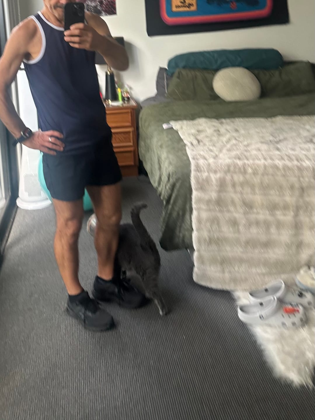 Customer photo review of Ultra-Stretch 3" Chino Shorts - Navy