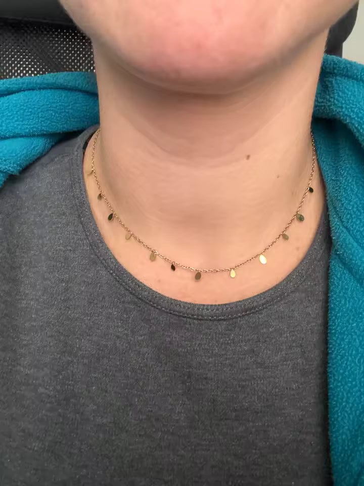 Customer photo review of Penny Charm Necklace