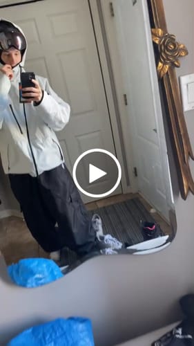 Customer video review of Men's Grey Face Vented Multi-pocket Fully Waterproof Snow Jacket