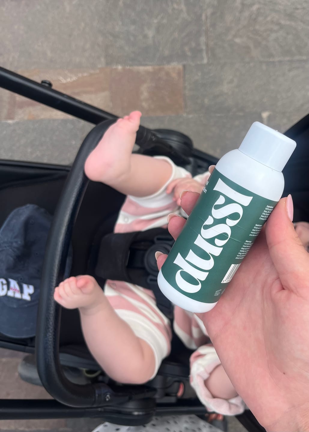 Customer photo review of Natural Mineral Sunscreen Lotion