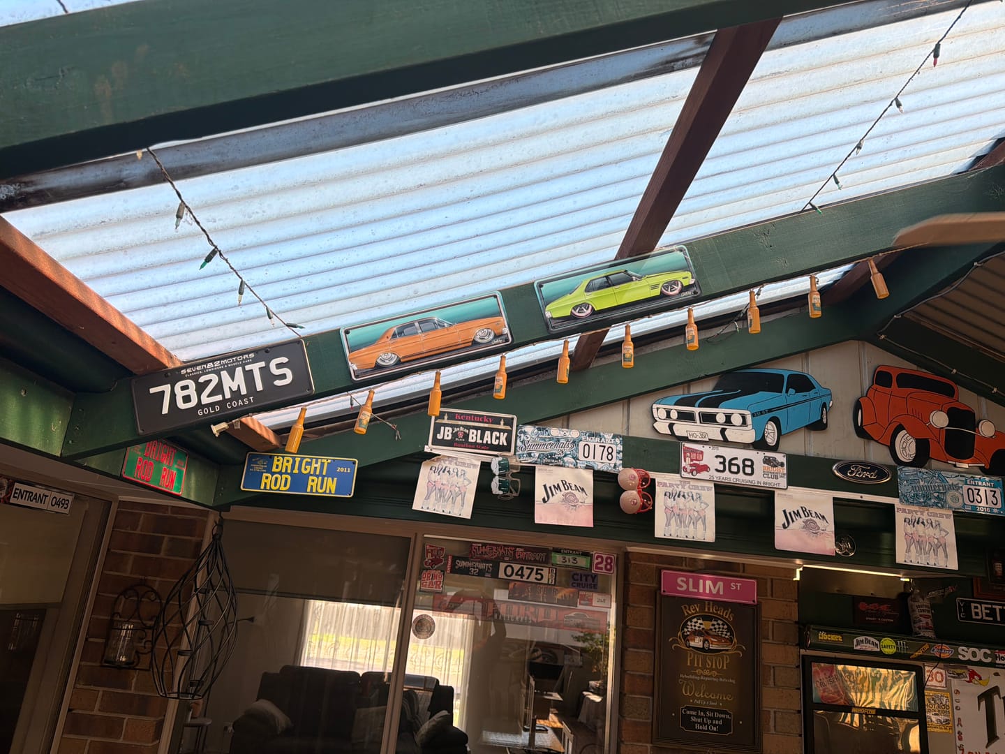 Customer photo review of FOX 1 Running On Empty Dodge Challenger Auto Art Aussie Number Plate Man Cave Sign