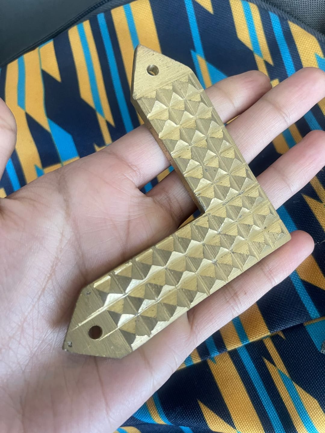 Customer photo review of Metal Pyramid Angle 3.5" for Vastu Remedy & Corner Correction Copper, Brass & Lead L-Shaped Pyramid for Missing Corners & Directional Vastu Dosh Nivaran By Vastu Mandir
