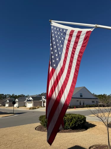 Customer photo review of 3' x 5' American Flag Set