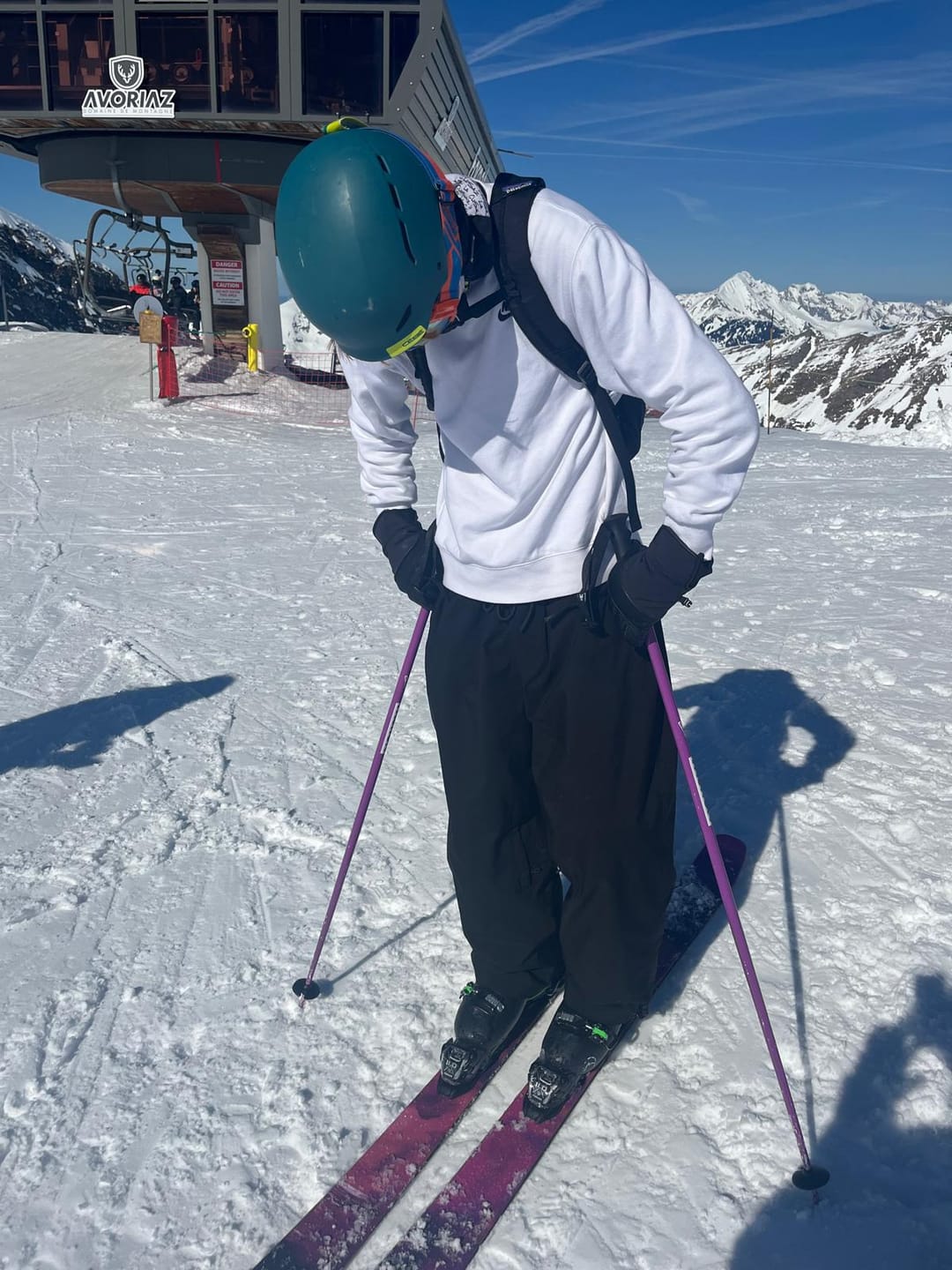 Customer photo review of Men’s Coffee Baggy Drawstring Durable Snow Pants