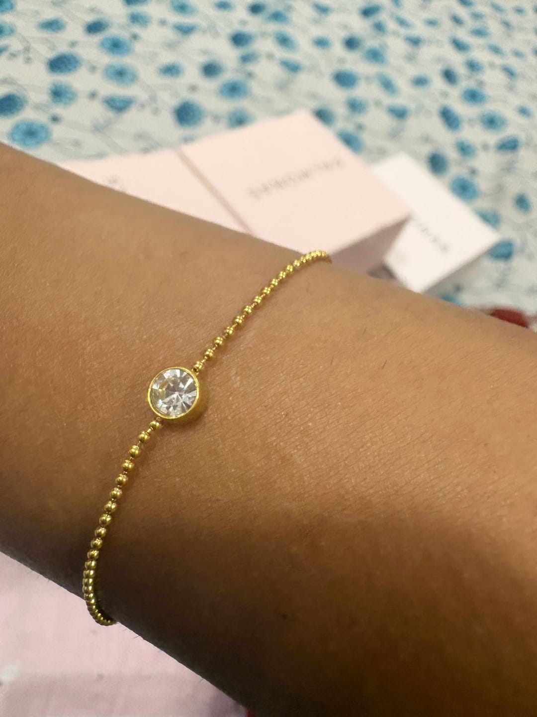 Customer photo review of Solitary Spark Bracelet