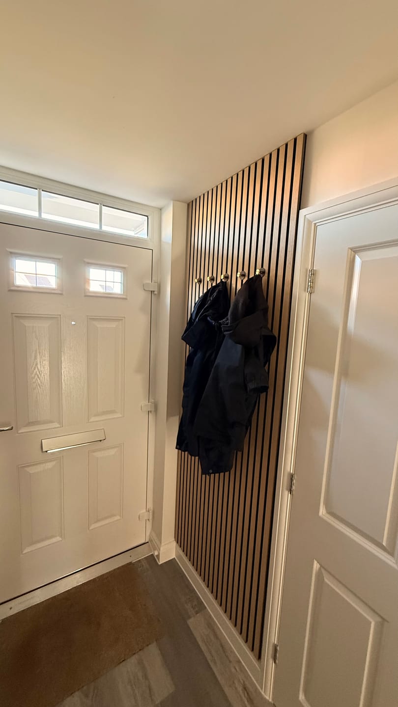 Customer photo review of Acoustic Slat Panel - Natural Oak