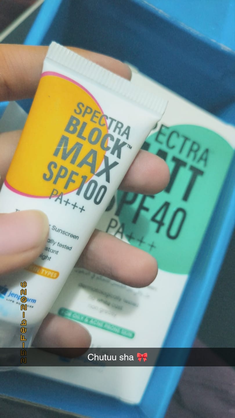 Customer photo review of Spectra Matt SC SPF 40