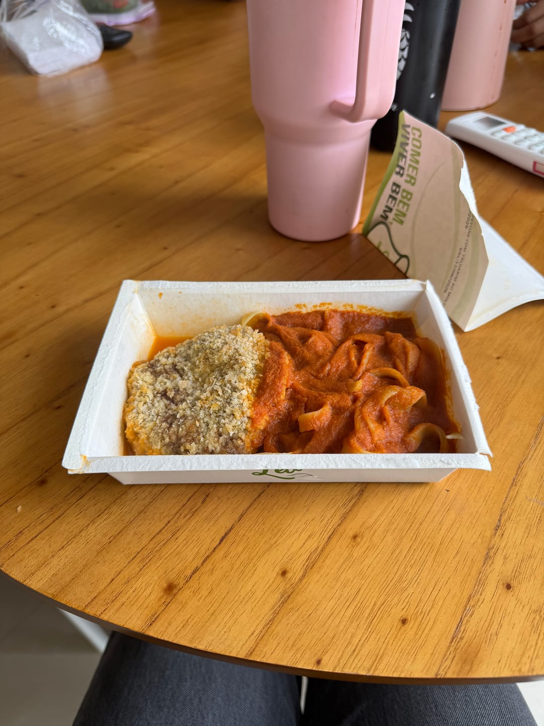 Customer photo review of Polpetone com Talharim ao Molho de Tomate