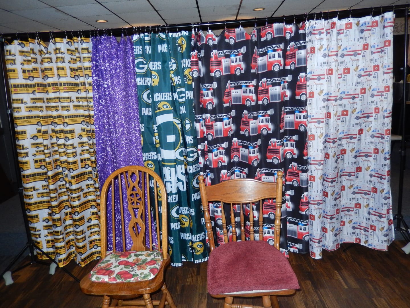 Customer photo review of EMS Paramedic Pattern Print Shower Curtain