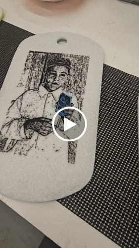 Customer video review of 16x8.8x1" Dog Tag Shaped Silicone Mold For Epoxy Resin