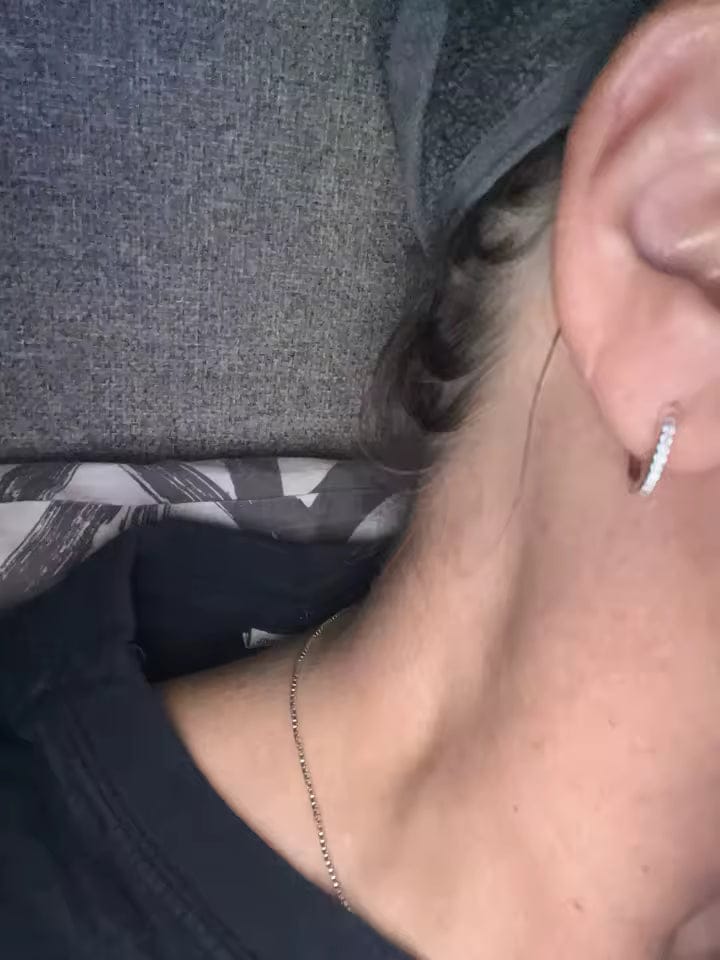 Customer photo review of Kaia Hoop Earrings