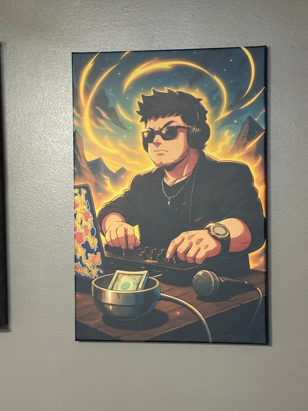 Customer photo review of Personalized Canvas - Portrait in Anime style