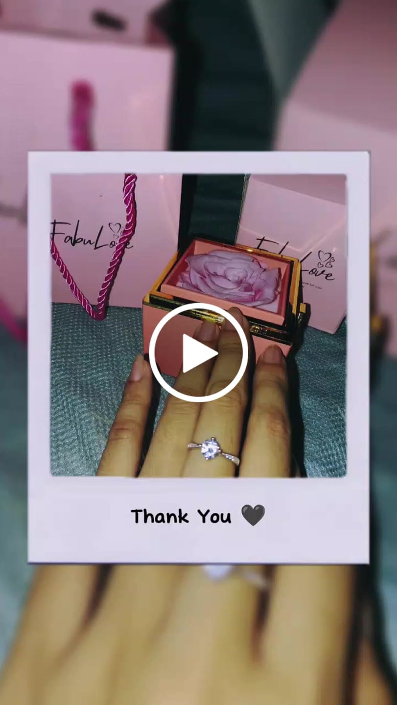 Customer video review of Eternal Rose Box - W/ S925 Ring & Real Rose