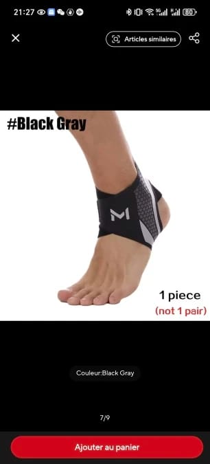 Customer photo review of EvoSteps™ Sport Ankle Brace