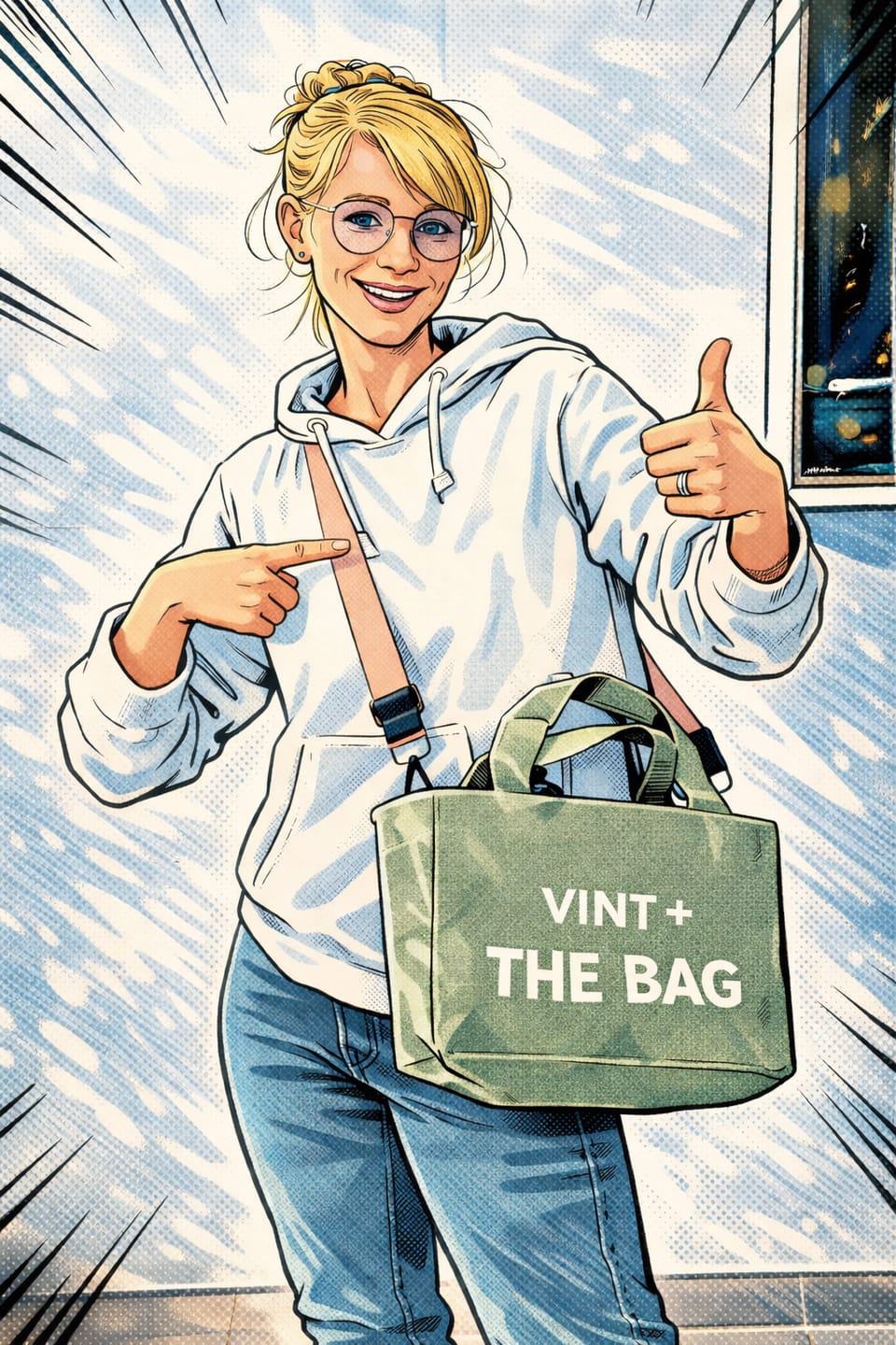 Customer photo review of WAXED CANVAS TOTE BAG - SMALL - GRAU VIGORE