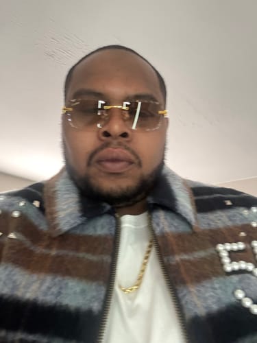 Customer photo review of Rimless buffs Sunglasses Detroit style