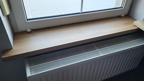 Customer photo review of Aufsatzfensterbank Eiche